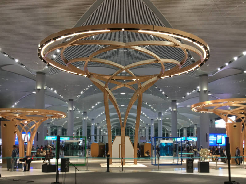 Istanbul New Airport Steel Trees